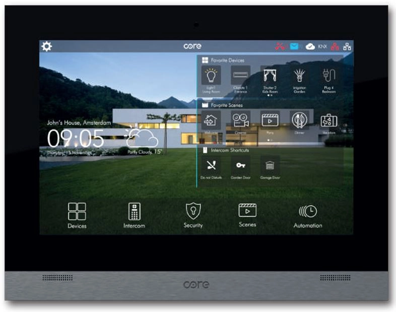  CORE TOUCH S 10'' KNXTP TOUCH PANEL - GRANITIC        